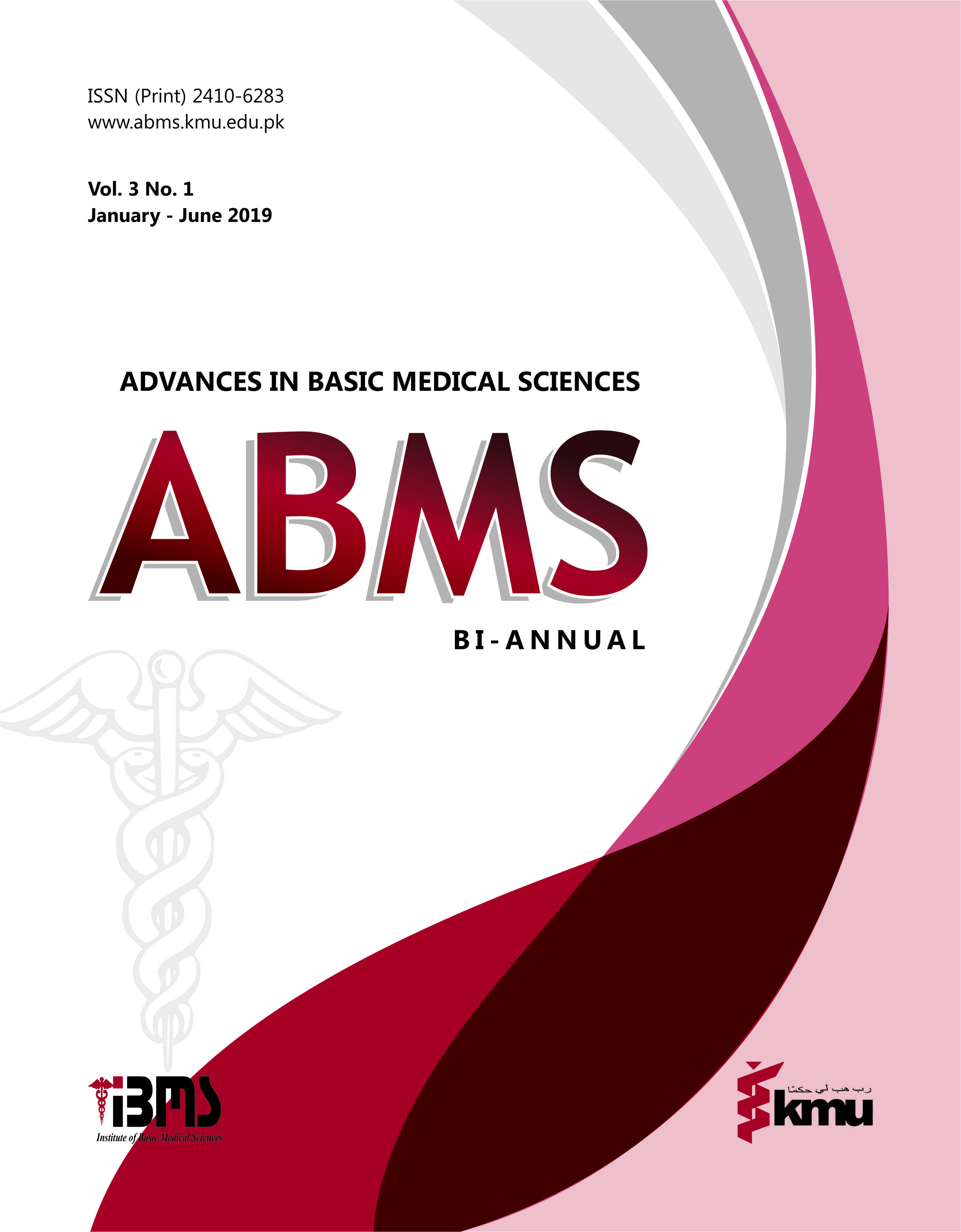 					View Vol. 3 No. 1 (2019): Advances in Basic Medical Sciences
				