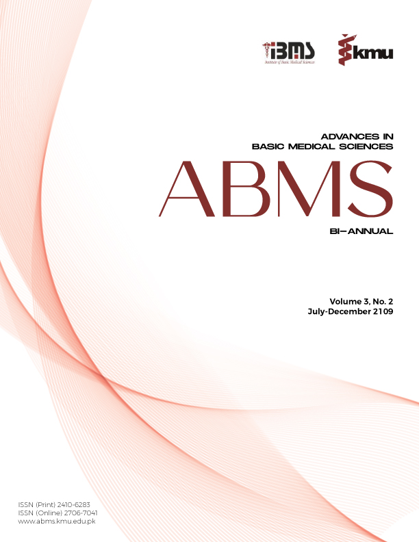 					View Vol. 3 No. 2 (2019): Advances in Basic Medical Sciences
				