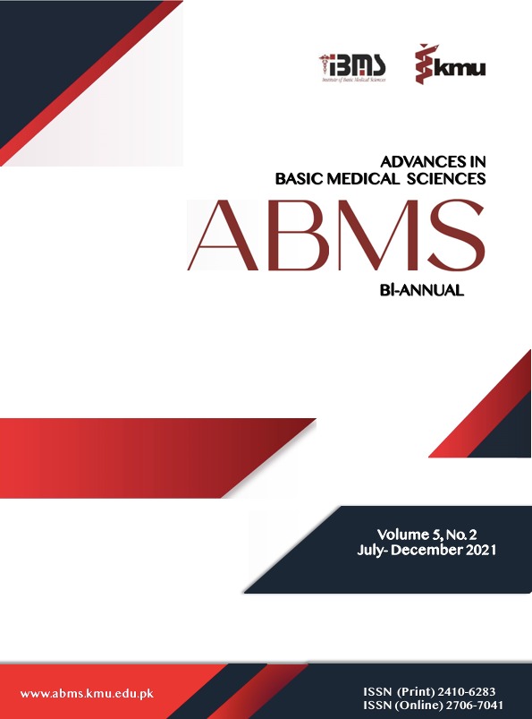 					View Vol. 5 No. 2 (2021): Advances in Basic Medical Sciences
				