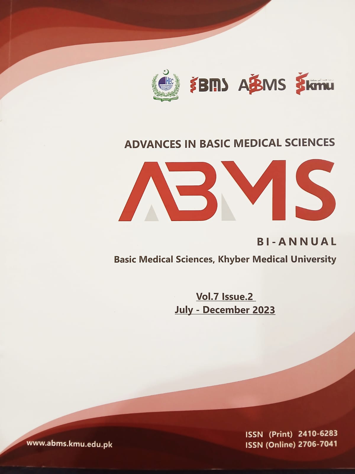 					View Vol. 8 No. 1 (2024): Advances in Basic Medical Sciences
				