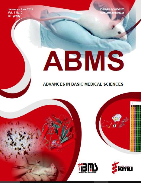 					View Vol. 1 No. 2 (2017): Advances in Basic Medical Sciences
				